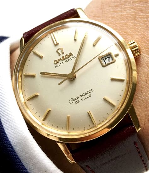 omega automatic seamaster de ville gold|omega de ville automatic 1960.